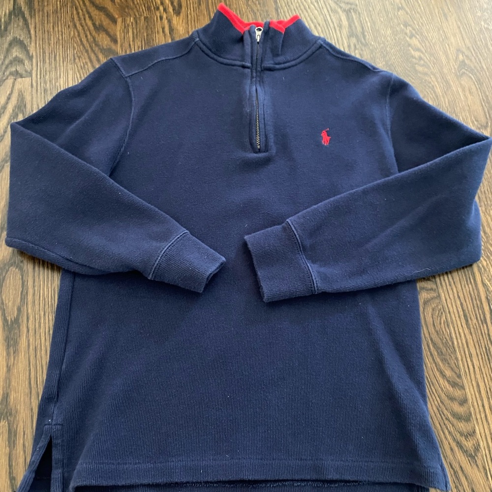 Boys Mock Zip Pulloverlike sweater new